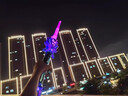 酷迪象兒童玩具雙頭二合一伸縮激光劍星球大戰炫酷男孩閃光劍生日禮物 雷蛇--黑金色【二合一光劍】+充電線(xiàn) 曬單實(shí)拍圖