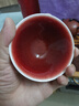 極友茗郎窯紅主人杯品茗杯陶瓷開片釉單杯個人專用茶盞杯景德鎮(zhèn)功夫茶具 郎紅杯-斗笠杯60ml1只 曬單實拍圖