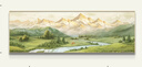 藝環(huán)宇日照金山客廳裝飾畫橫幅山水風景畫沙發(fā)背景墻掛畫2025新款壁畫 曬單實拍圖
