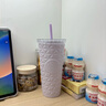 星巴克（Starbucks）浪漫紫色款不銹鋼吸管杯591ml咖啡杯喝水杯杯子生日畢業(yè)禮物 曬單實(shí)拍圖