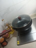 廚樂怡正宗章丘大肚鐵鍋家用炒鍋無涂層不粘炒菜鍋電磁爐燃氣通用已開鍋 正宗章丘大肚鐵鍋+玻璃蓋 28cm 健康不沾｜防油濺｜一鍋多用 曬單實拍圖