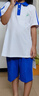 QUALE跨樂(lè)深圳統(tǒng)一校服小學(xué)女生夏季短袖（冰感棉）130 曬單實(shí)拍圖