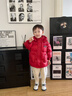 保姆貝貝女童寶寶羽絨服中長款2025新款洋氣加厚抗寒小童兒童冬季極寒外套 紅色 110 曬單實拍圖