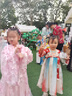 萌乎瑤光漢服女童國風(fēng)春秋新款兒童襦裙小女孩古裝公主連衣裙紅色90 曬單實(shí)拍圖