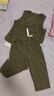 babylove嬰幼兒秋冬外套夾棉保暖寶寶燈芯絨連帽上衣小童外出防寒服 茶綠 90 曬單實(shí)拍圖
