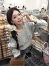 哈魯?shù)下都缍炭铋L袖t恤女2025秋季美式復(fù)古辣妹燙鉆寬松設(shè)計(jì)感衛(wèi)衣上衣 灰色 M （80-100斤） 曬單實(shí)拍圖