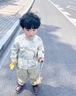 迪士尼（Disney）兒童漢服男童春季新款中國風(fēng)套裝女童唐裝春秋寶寶周歲禮服兩件套 男童 山水映像漢服（春秋） 90碼 建議1-2歲 體重15-25斤 曬單實(shí)拍圖