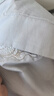 恒源祥家紡100%全棉刺繡花卉四件套1.8/2米床單被套220*240cm灰色套件 曬單實(shí)拍圖