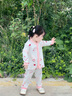 巴帝巴帝秋冬新款純棉嬰幼兒男女童家居服套裝空調(diào)服 漿果小兔 90 曬單實(shí)拍圖
