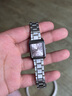 卡西歐（CASIO）手表女小方塊ins網(wǎng)紅復(fù)古學(xué)生考試時尚百搭簡約指針石英女表禮物 LTP-V007D-4E 粉盤鋼帶 曬單實拍圖