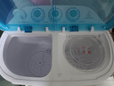 小鴨迷你洗衣機小型 雙桶雙缸洗衣機家用母嬰兒寶寶內衣褲半自動(dòng) 新款藍色【360W強動(dòng)力版】藍光/PP塑料桶 曬單實(shí)拍圖