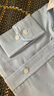 U.S. POLO ASSN.襯衫男春秋長(cháng)袖白色休閑工裝外套高端免燙抗皺寬松藍色男士襯衣 曬單實(shí)拍圖