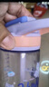 樂(lè)扣樂(lè)扣（LOCK&LOCK）手拎兒童吸管杯學(xué)生塑料水杯戶(hù)外便攜運(yùn)動(dòng)杯tritan材質(zhì) 黃色400ml 曬單實(shí)拍圖