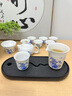 茶具泡茶器全套冰種玉瓷功夫茶具套裝2025新款家用輕奢高檔禮盒裝 【禮盒裝】11頭冰種玉瓷藍(lán)彩茶壺套裝 曬單實(shí)拍圖