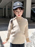 巴拉巴拉balaOne童裝寶寶毛衣兒童線衫男童2025新款冬裝女童內(nèi)搭 咖白間條00351 120 曬單實(shí)拍圖