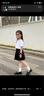 衣諾坊女童白襯衫短袖夏款兒童白T恤小學(xué)生襯衣大合唱班服六一演出禮服 曬單實(shí)拍圖