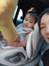 Heekin引領(lǐng)者兒童安全座椅汽車用0-12歲嬰兒寶寶車載可坐躺智能通風(fēng)加熱 香檳金MAX(加配+全罩式遮陽棚) 曬單實拍圖