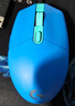 羅技（G）G102二代游戲鼠標(biāo)有線(xiàn)電競(jìng)鼠標(biāo)輕量化設(shè)計(jì)小手鼠標(biāo)RGB燈光宏編程吃雞8000DPI 藍(lán)色 防滑貼禮盒 曬單實(shí)拍圖