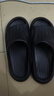名創(chuàng  )優(yōu)品（MINISO）家居拖鞋男女情侶家用舒適浴室防滑防臭涼拖鞋夏  高級黑44-45 曬單實(shí)拍圖