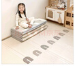 貝易（BEIE）寶寶爬爬墊加厚嬰幼兒防摔爬行墊XPE折疊墊-180*200*2cm-壓邊彩虹 曬單實(shí)拍圖