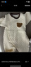 婧麒（JOYNCLEON）嬰兒保暖連體衣秋冬季寶寶夾棉衣服哈衣新生兒空氣棉睡衣爬服 斜開(kāi)麻花小熊 59cm 曬單實(shí)拍圖
