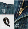 森馬（Semir）牛仔褲女寬松闊腿褲顯瘦潮流秋季松弛感打褶長褲腰帶103524124012 曬單實(shí)拍圖
