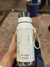 Stanisic德國品牌鈴蘭花保溫杯女生新款高顏值陶瓷內膽便攜水杯子生日禮物鈴蘭花-純鈦內膽 500ml 曬單實(shí)拍圖