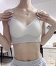 珀萊雅冰絲涼感內衣女聚攏大胸顯小收副乳防下垂背心式夏季透氣薄款文胸 天空藍   罩杯厚度0.8cm M 【建議80-105斤】 曬單實(shí)拍圖