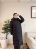 東北漠河零下40度極寒羽絨服新款巨厚過(guò)膝長(cháng)款男女情侶款冬裝外套 女款黑色 XL 充絨424g 曬單實(shí)拍圖