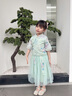 G.DUCKKIDS童裝漢服女童夏裝套裝裙兒童唐裝中國風(fēng)上衣裙子六一表演服小女孩 粉色 110 尺碼4~5歲【100-110cm】 曬單實(shí)拍圖