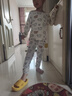 嘟嘟家男童內衣套裝春款潮寶寶家居服保暖兒童秋衣女童秋褲 滿(mǎn)印小狗110 曬單實(shí)拍圖