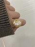 Amber Lollipop巴洛克珍珠戒指女士食指戒開(kāi)口戒指周年紀念日生日禮物送女友老婆 紫色（巴洛克珍珠） 曬單實(shí)拍圖