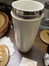 全陶瓷內(nèi)膽保溫杯非涂層大容量可裝中藥保溫水杯子便捷戶外隨行杯 米白色 曬單實(shí)拍圖