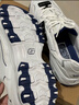 斯凱奇（Skechers）女鞋小白熊女士休閑鞋子厚底增高百搭運(yùn)動(dòng)軟底老爹鞋女99999863 白色/海軍藍(lán)色/WNV1 37 曬單實(shí)拍圖