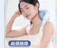 妙界（MIAOJIE）R3至尊升級版頸椎按摩器肩頸按摩儀按摩披肩斜方肌腰腿艾灸加熱送長輩生日禮物男女 藍 曬單實拍圖