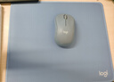 羅技（Logitech）辦公游戲鎖邊鼠標墊 電競鼠標墊 3MM細面加厚游戲辦公小號鼠標墊  筆記本電腦橡膠防滑 遠山藍鼠標墊（250*300*3MM） 曬單實(shí)拍圖