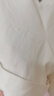 edition短褲女2025夏季新款翻褲腳棉麻西裝直筒休閑短褲LOGO刺繡 本白色 L 曬單實(shí)拍圖