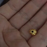 行金銀中黃金吊墜 足金999核桃珠配件 隔珠吊墜編手繩項(xiàng)鏈DIY掛墜 送禮 核桃珠吊墜（多顆）克重多退少補(bǔ) 約0.8克 曬單實(shí)拍圖