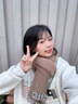 viney圍巾女冬季2025新款高級感毛線(xiàn)針織保暖披肩圍脖生日禮物送女友 卡其-高端禮盒裝 曬單實(shí)拍圖