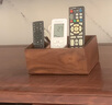梵瀚黑胡桃木遙控器收納盒辦公室文具用品收納神器茶幾桌面收納盒 遙控器收納盒 四格 曬單實(shí)拍圖