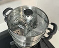 愛仕達（ASD）蒸鍋雙層不銹鋼蒸鍋 家用燉蒸煮一體湯鍋 26CM大容量蒸籠QVL1526 曬單實拍圖