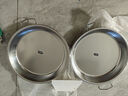 廚安寶304不銹鋼涼皮鑼鑼做涼皮的圓盤(pán)子家用羅羅腸粉蒸盤(pán)制作糕盤(pán)鑼鑼 曬單實(shí)拍圖