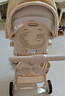 semmook遛娃神器嬰兒推車0-6歲用折疊可坐可躺帶減震雙向高景觀溜娃車 香檳金皮蓬【雙餐盤】 曬單實拍圖
