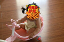 活石兒童扭扭車1-3歲可坐大人承重3-6歲防側翻溜溜車雙人嬰兒搖搖車 櫻花粉【拖斗+拉桿+推桿】 升級大拖斗可坐可儲物 曬單實拍圖