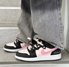 耐克（NIKE）球鞋定制AirJordan1AJ1芝芝莓莓蝴蝶結黑粉低幫女子板鞋 芝芝莓莓 定制款不支持退換 贈送 39 只賣(mài) 假一賠三 曬單實(shí)拍圖