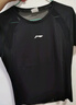 李寧（LI-NING）短袖女T恤運動(dòng)上衣健身瑜伽服透氣網(wǎng)紗短袖跑步上衣黑XL/180 曬單實(shí)拍圖