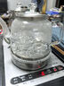 豐谷全自動上水電熱水壺 茶臺燒水壺 家用辦公嵌入式茶桌茶幾一體機茶具電茶爐套裝 1L （37*20cm）底部雙加水拉絲銀-蒸茶款 曬單實拍圖