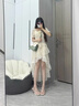 CharisKitty小c&k斜挎包包女式2025新款單肩包高級感小方包七夕禮物送女友 綠配白【CK七夕禮物·心動鵲橋】 曬單實拍圖