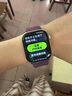 Apple/蘋(píng)果 Watch Series 10智能手表蜂窩款42毫米玫瑰金色鋁金屬表殼梅子色回環(huán)式運動(dòng)表帶MWXT3CH/B 曬單實(shí)拍圖