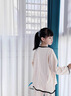 莫代爾女童睡衣新款春秋季親子家居服女孩公主風(fēng)中大兒童寬松空調(diào)服套裝 762 杏色長(zhǎng)袖黑拉條開衫 140cm 140碼建議身高130-140cm8- 曬單實(shí)拍圖